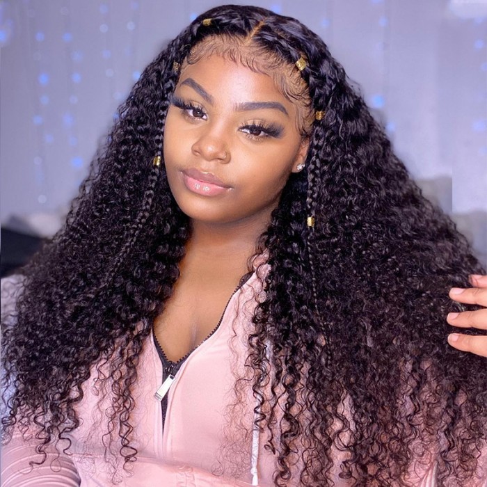 lace front kinky curly wig